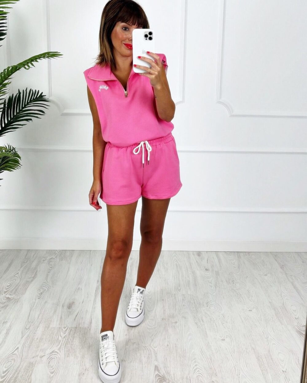 Conjunto Summer hombreras rosa - Imagen 3