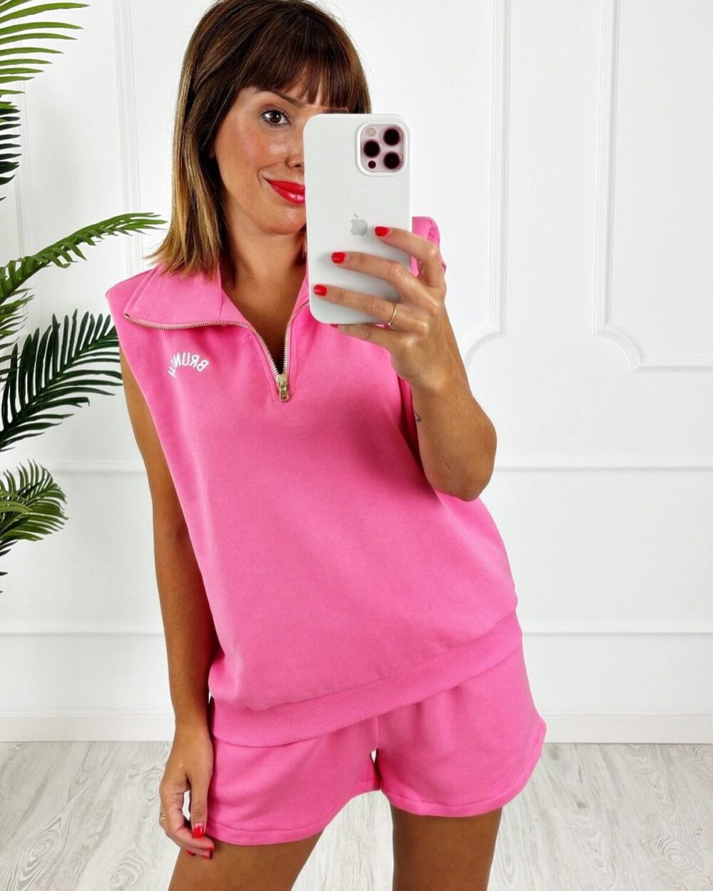 Conjunto Summer hombreras rosa - Imagen 2