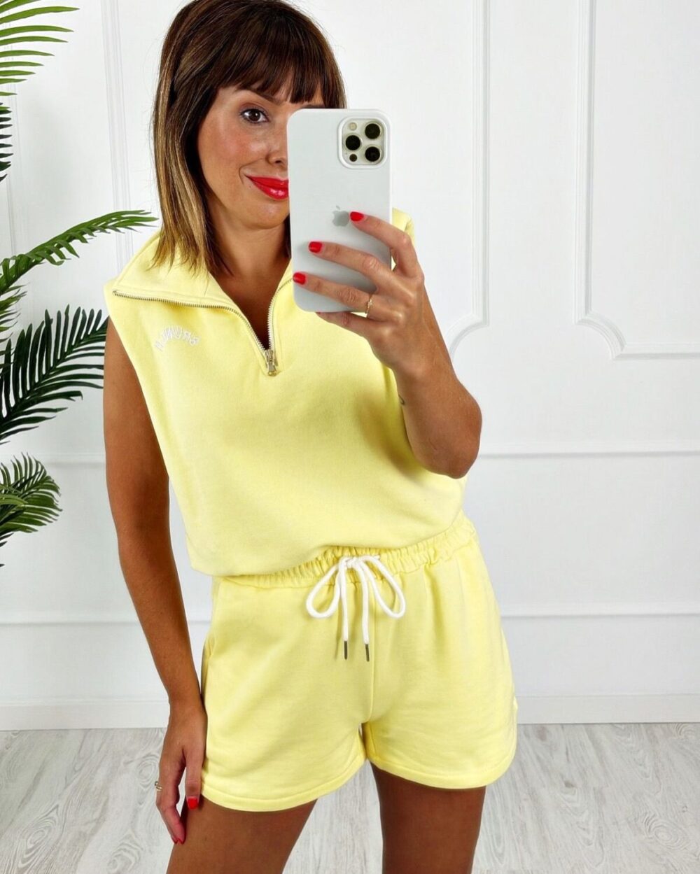 Conjunto Summer hombreras amarillo - Imagen 2