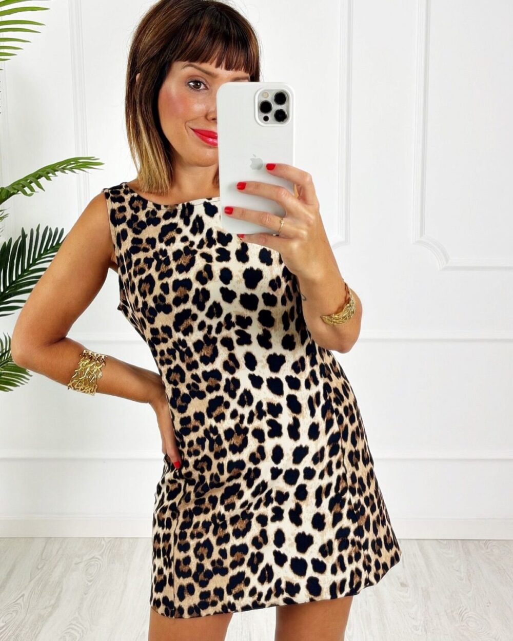 Vestido animal print - Imagen 3