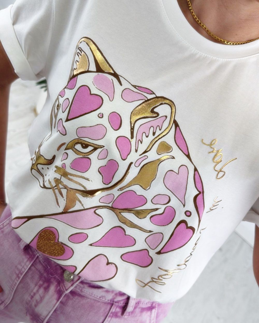 Camiseta leopardo rosa - Imagen 3