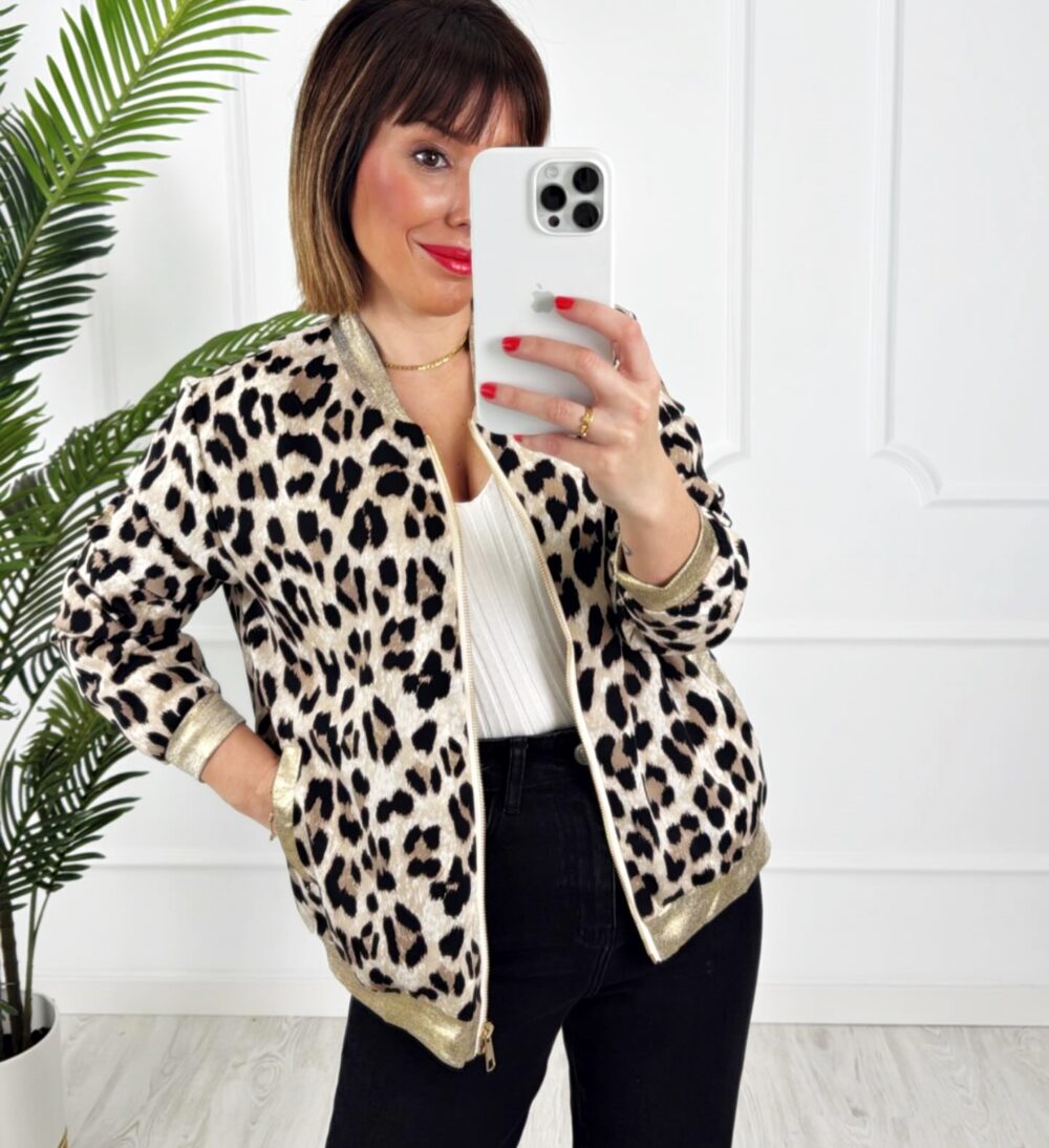 Bomber animal print