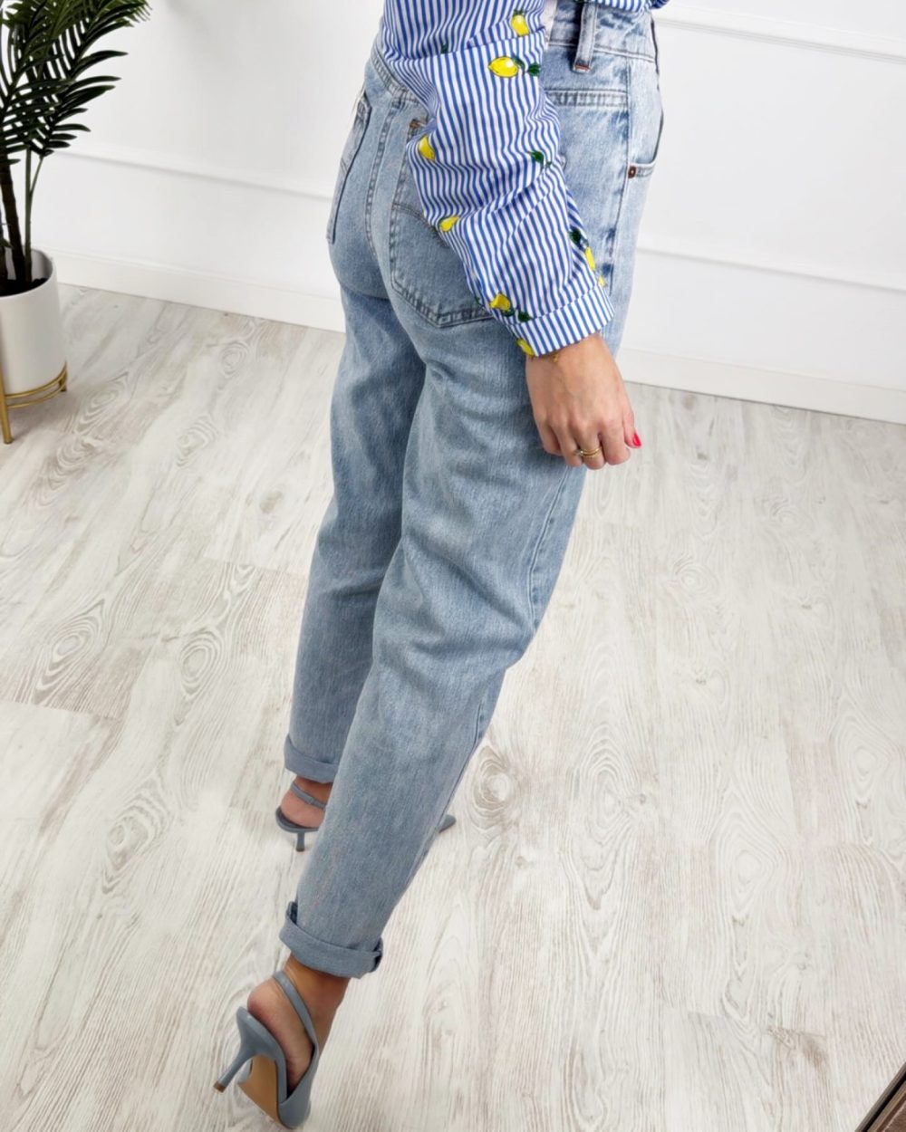 Jeans Mom fit claro - Imagen 2