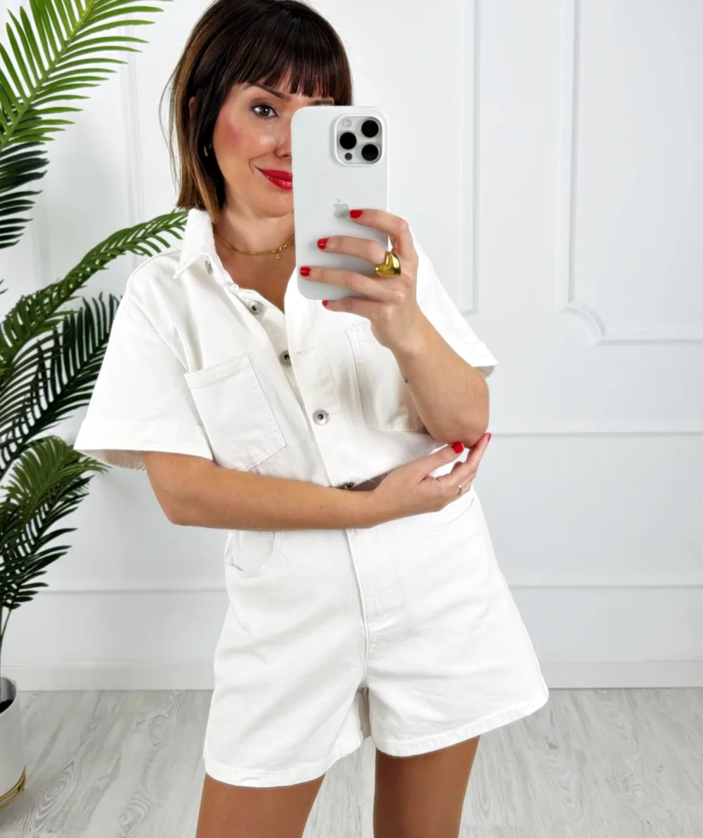 Mono denim blanco
