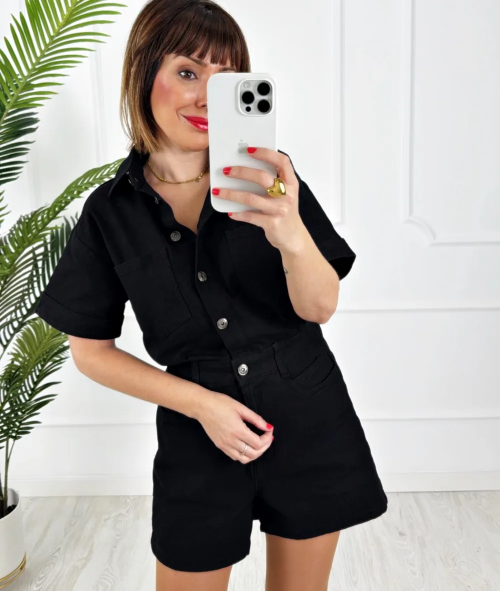 Mono denim negro - Imagen 2