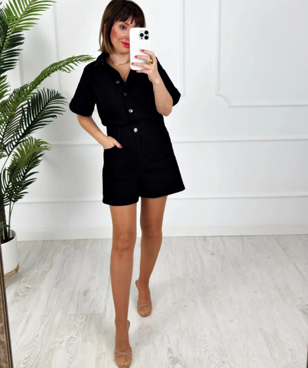 Mono denim negro - Imagen 3