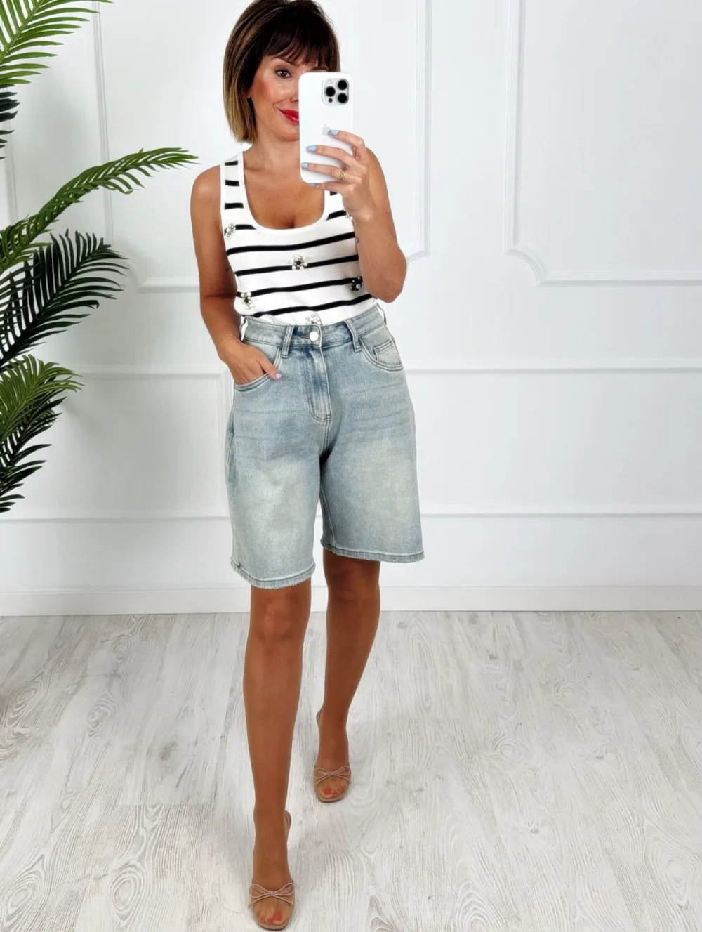Bermuda denim lavada