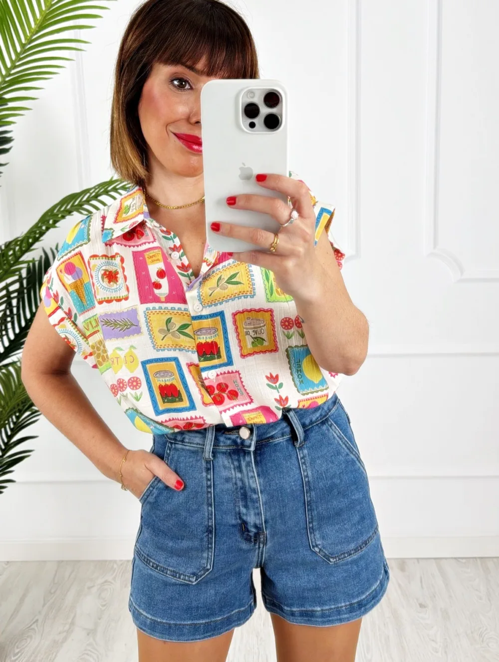 Blusa dibujos colores