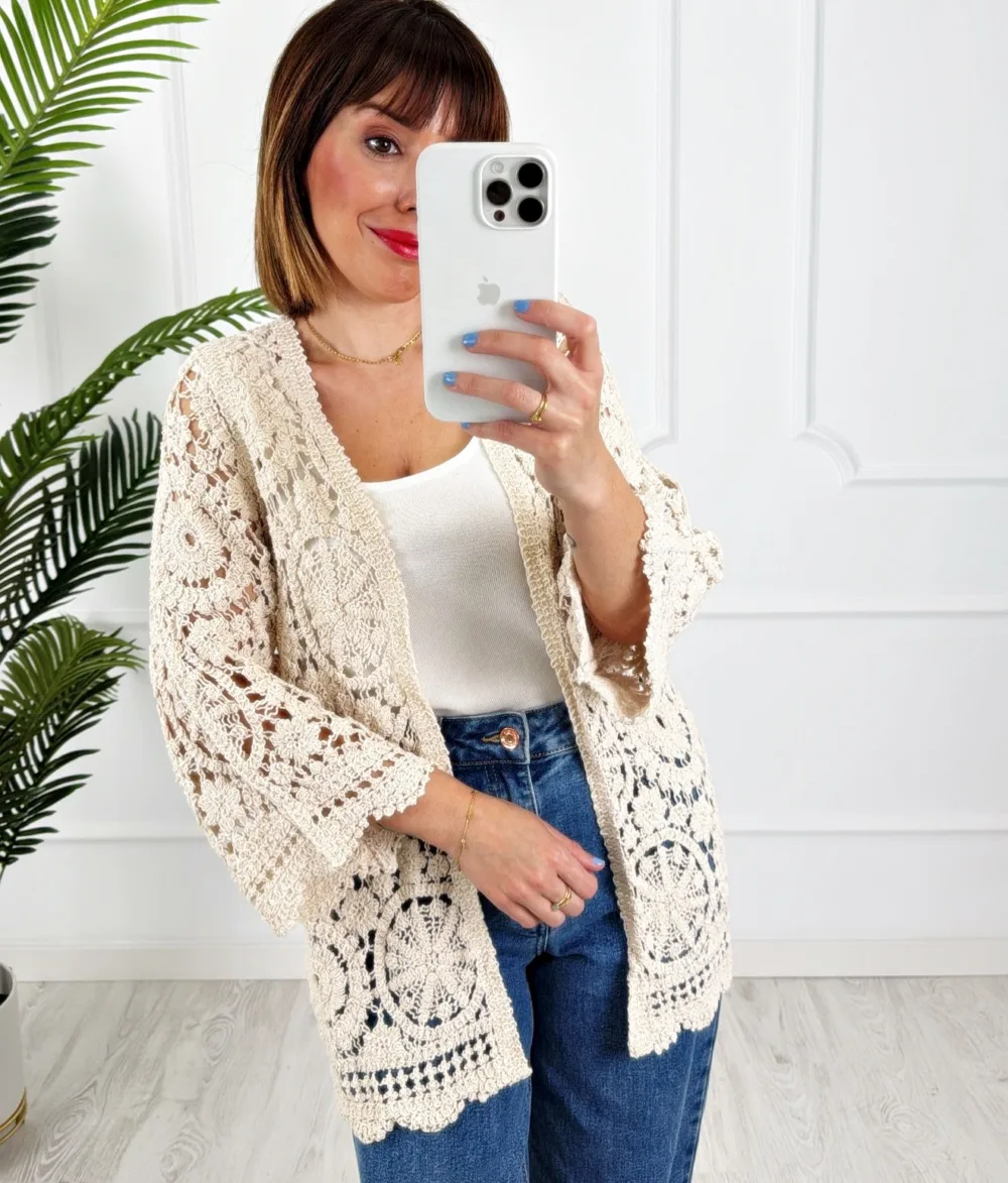 Chaqueta crochet
