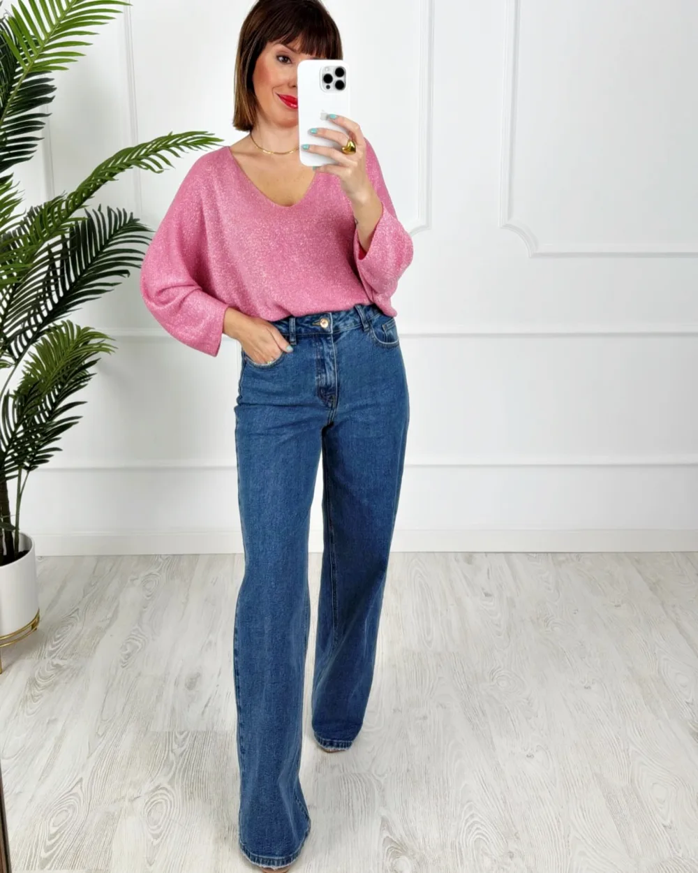 Jersey brillo rosa - Imagen 3