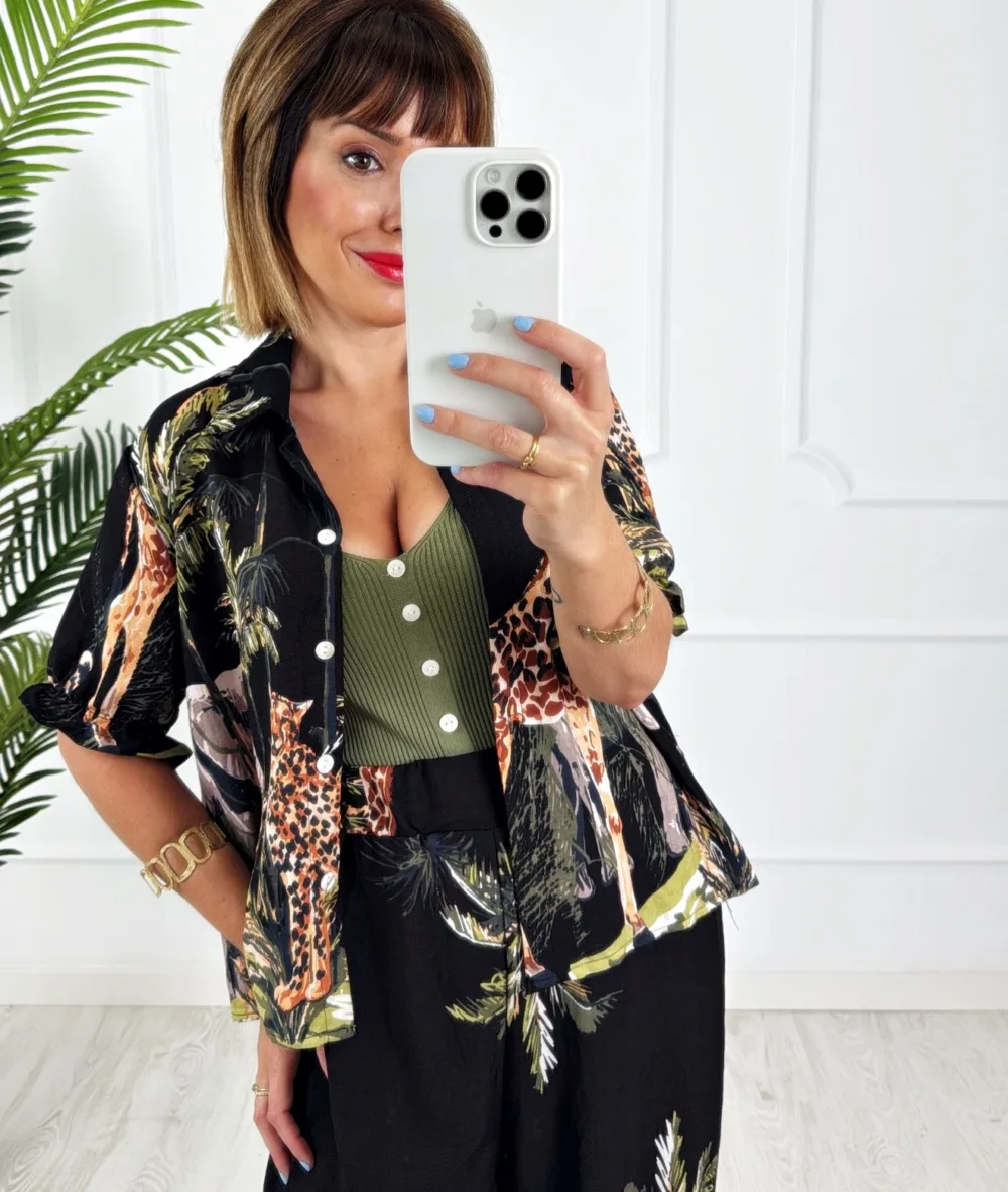 Camisa selva negra