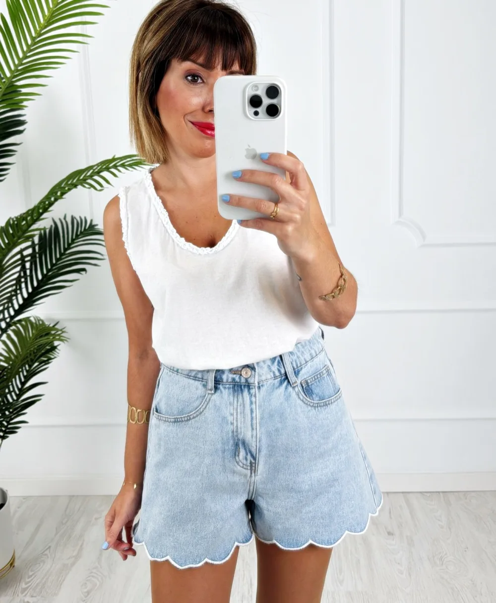 Short denim ondas - Imagen 3