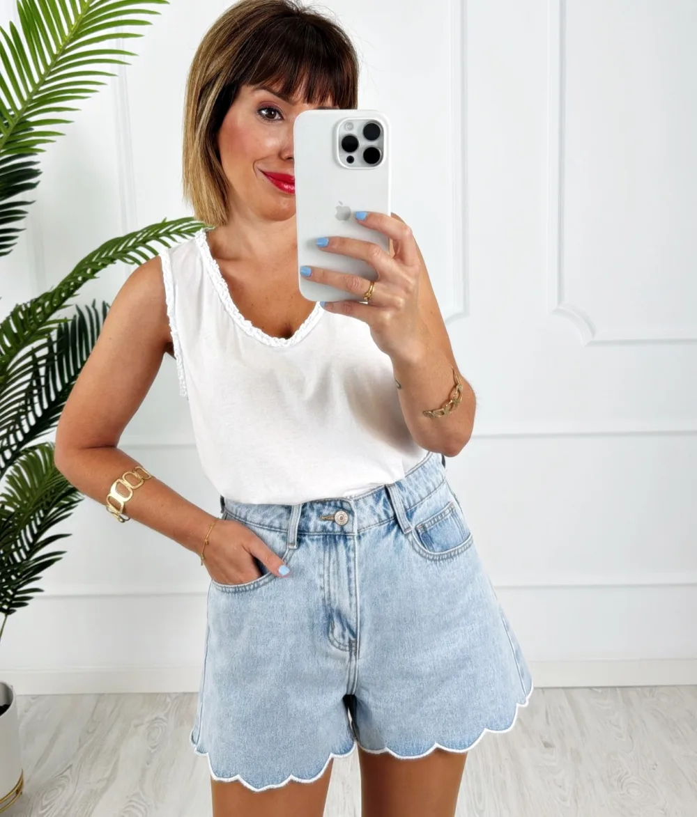 Short denim ondas - Imagen 2