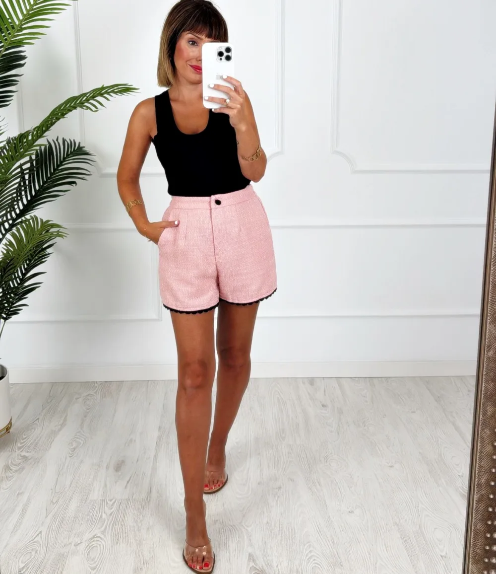 Conjunto tweed summer rosa - Imagen 8