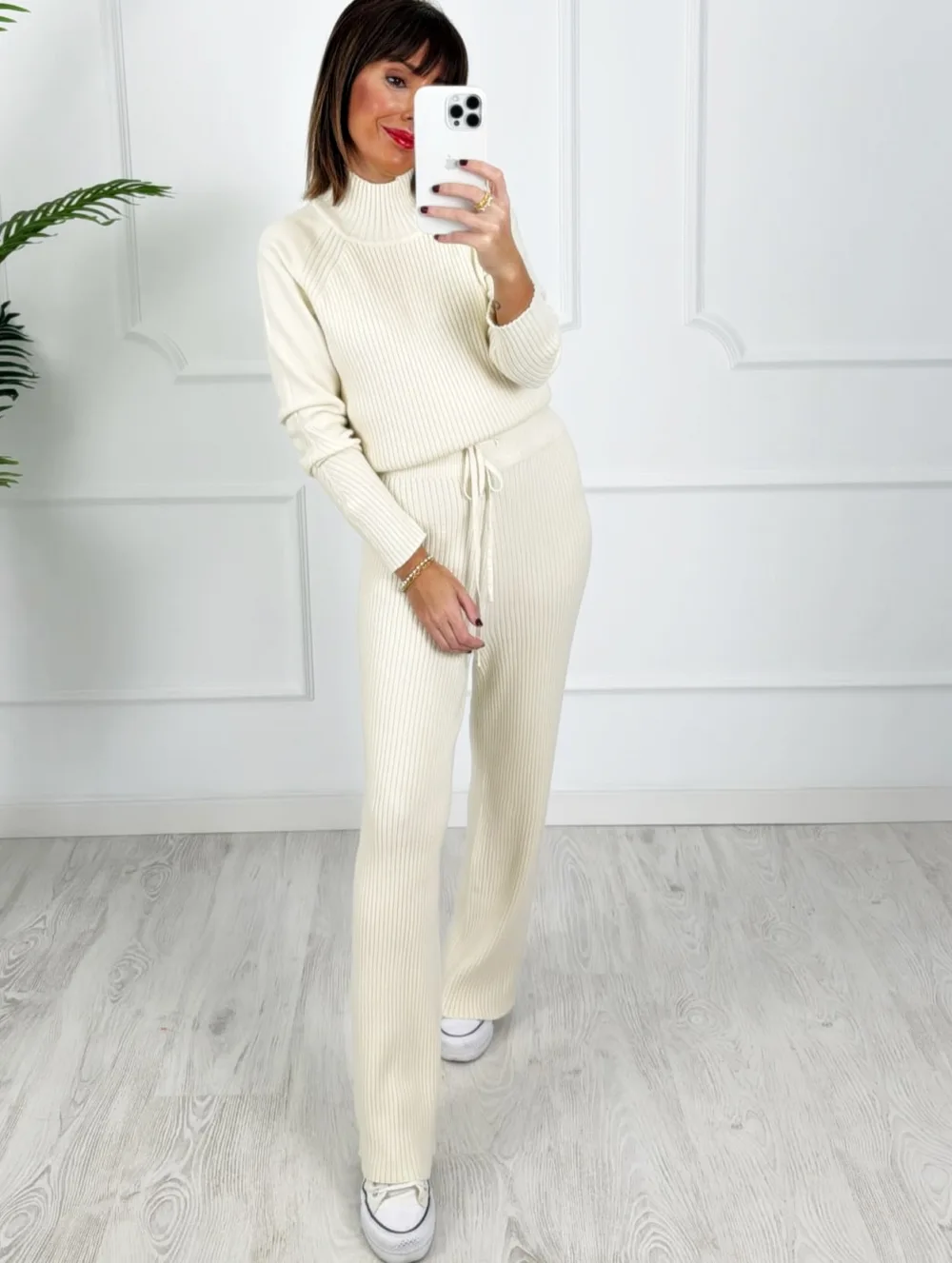 Conjunto canalé crudo