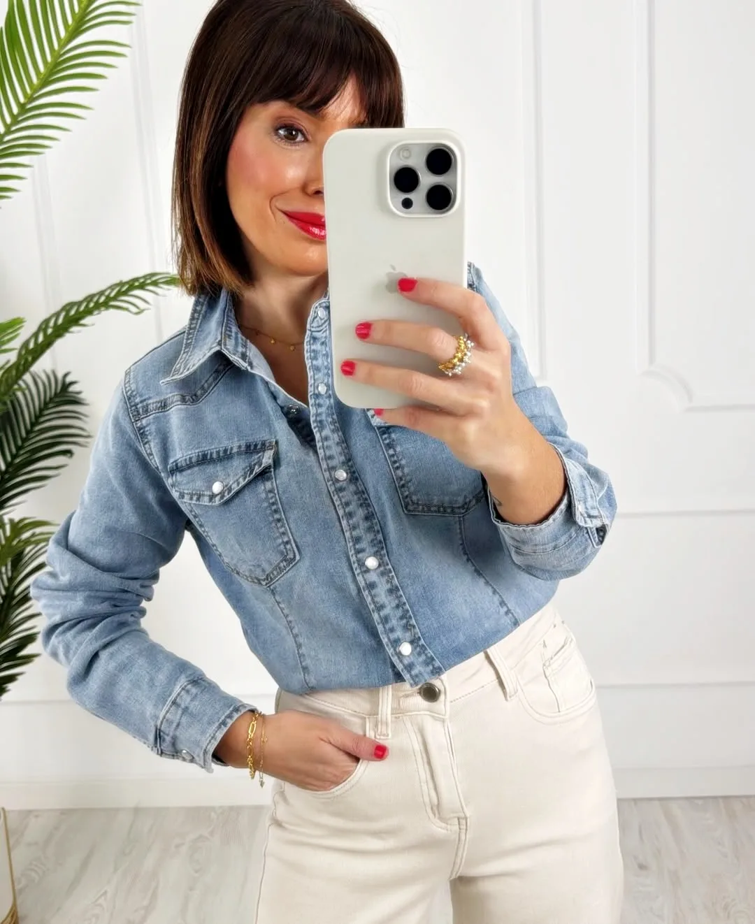 Camisa denim básica - Imagen 2