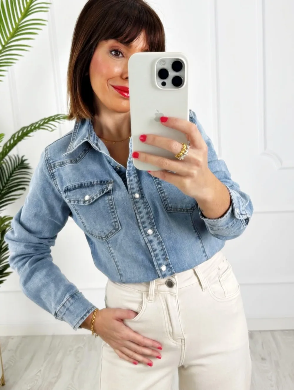 Camisa denim básica