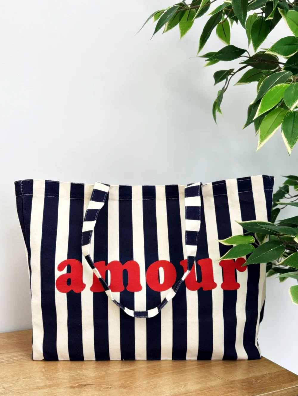 Bolso rayas Amour marino