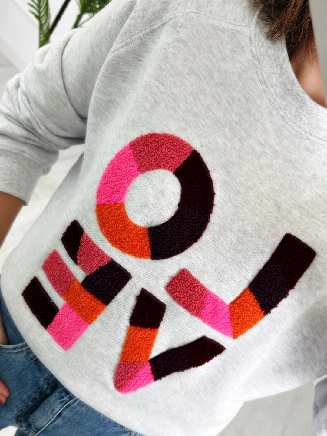 Sudadera Love rizado gris - Imagen 3