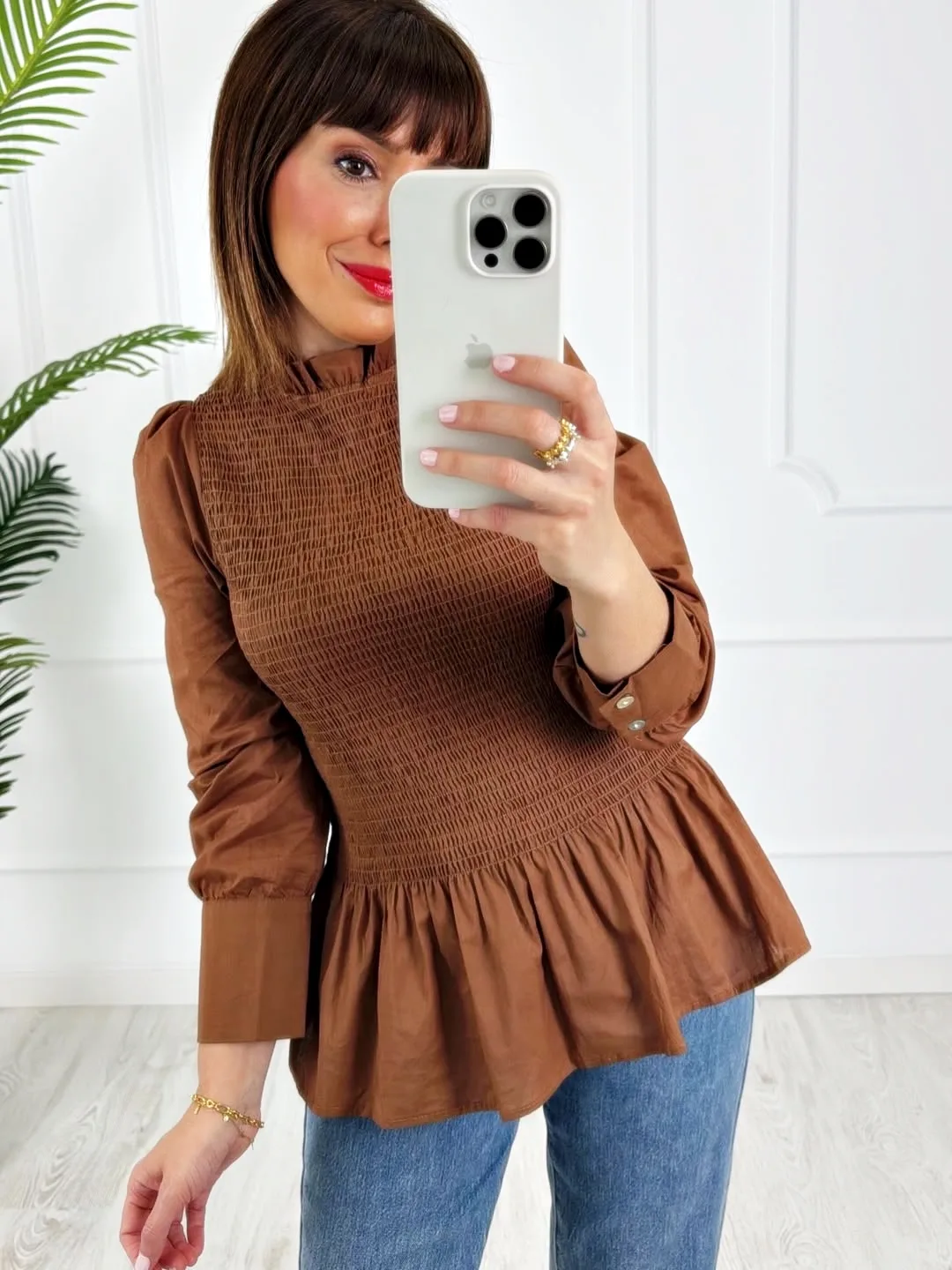 Blusa nido camel - Imagen 3
