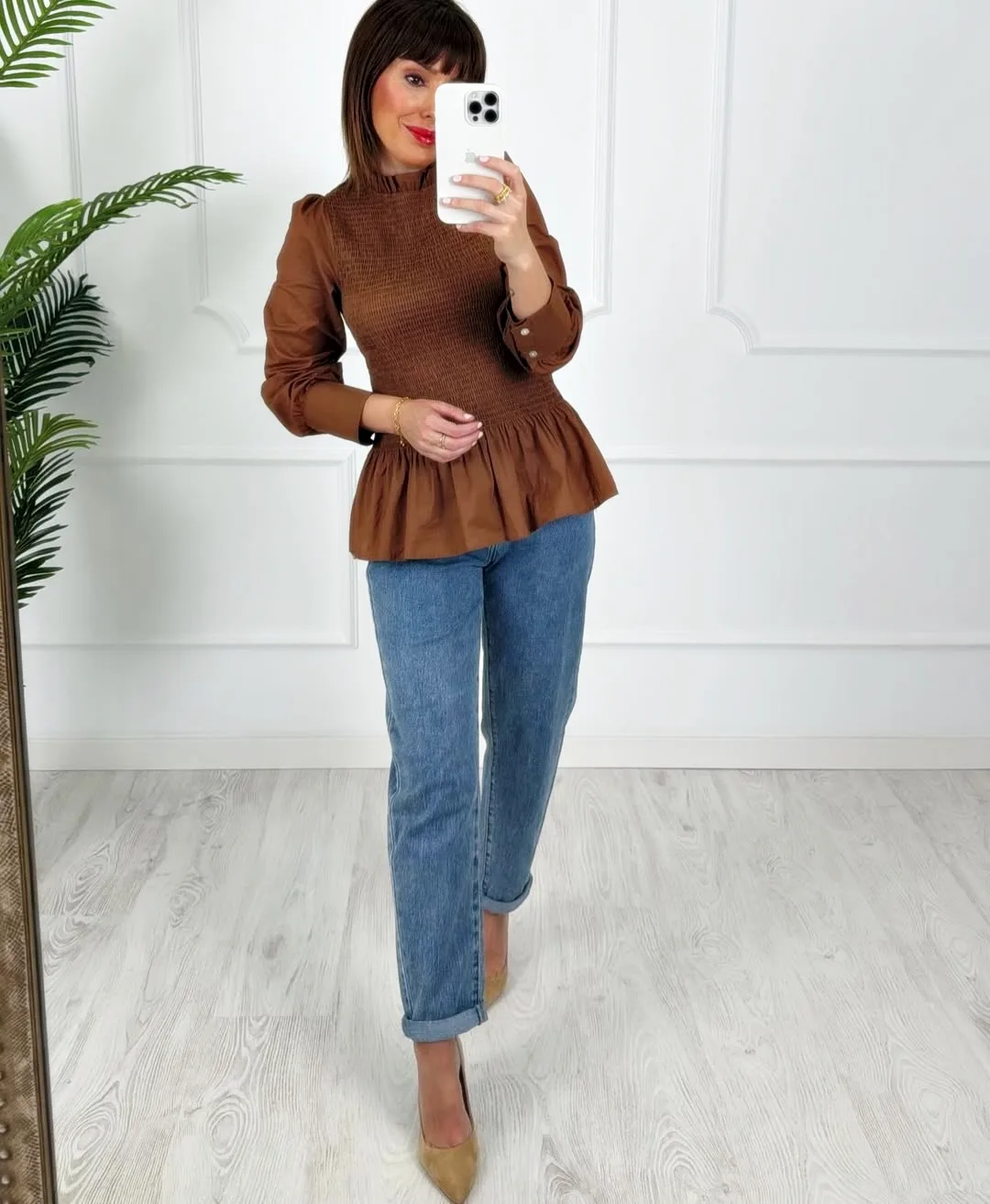 Blusa nido camel - Imagen 4