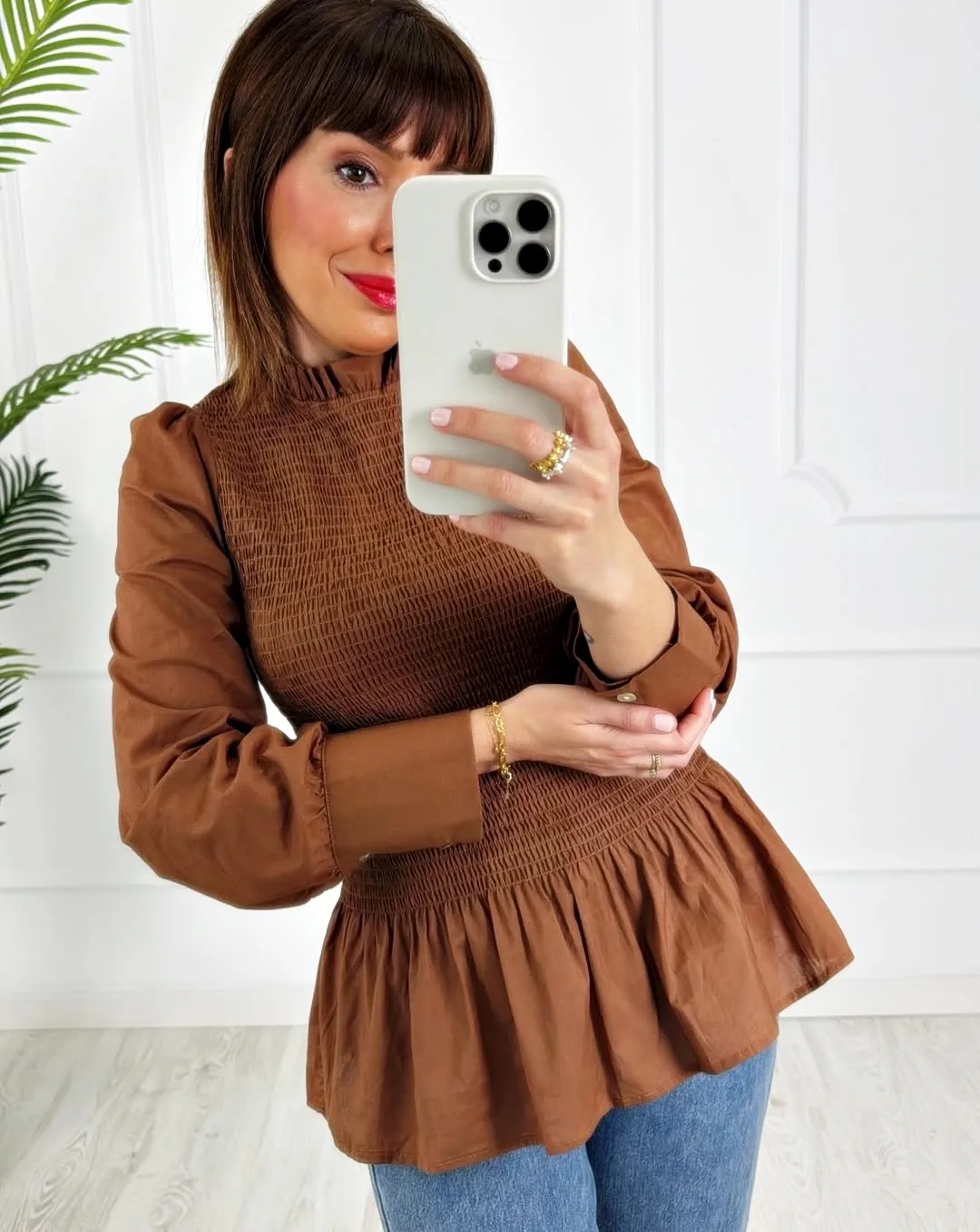 Blusa nido camel - Imagen 2