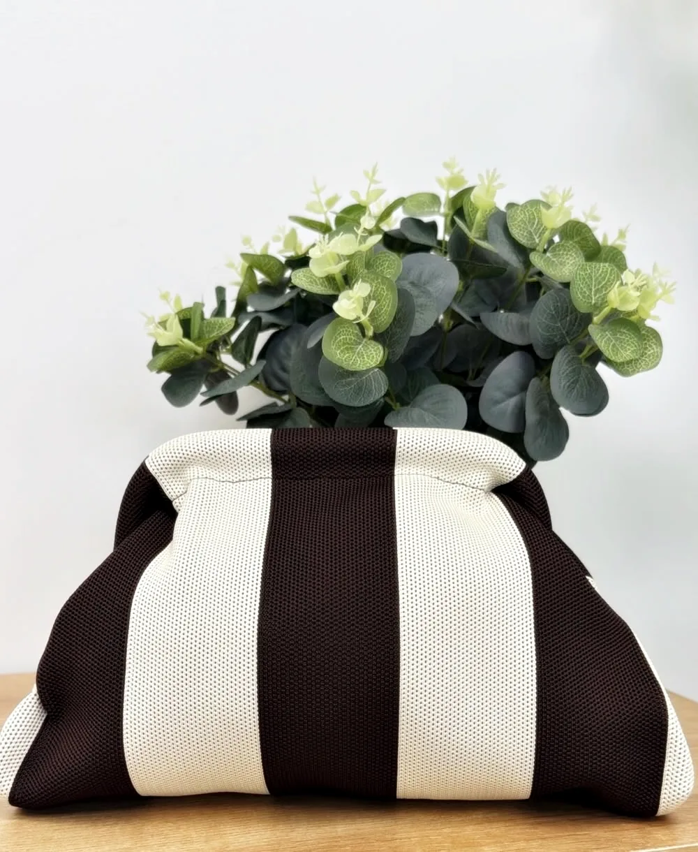 Bolso franjas chocolate