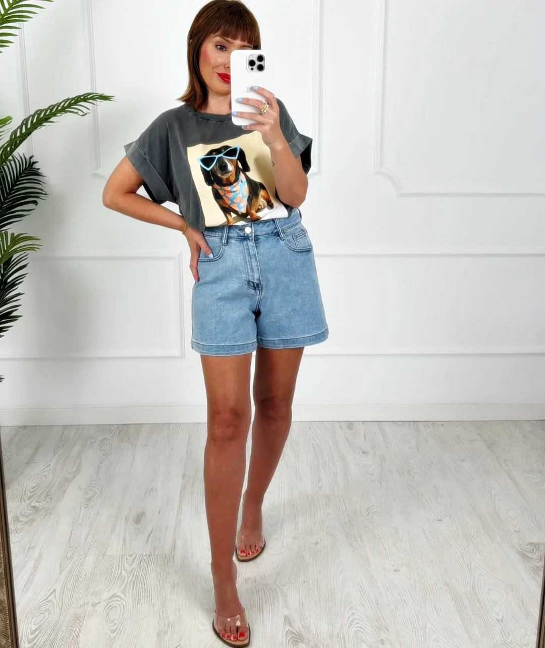 Short estrellas strass denim - Imagen 3