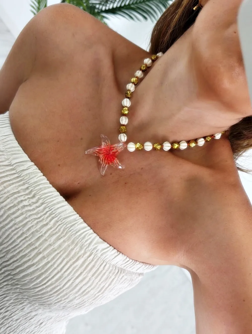 Collar cristal estrella de mar
