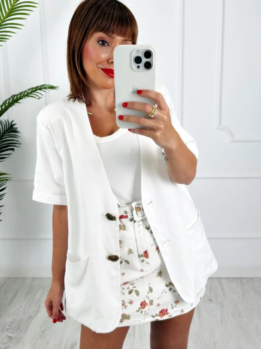 Blazer botones blanca - Imagen 4