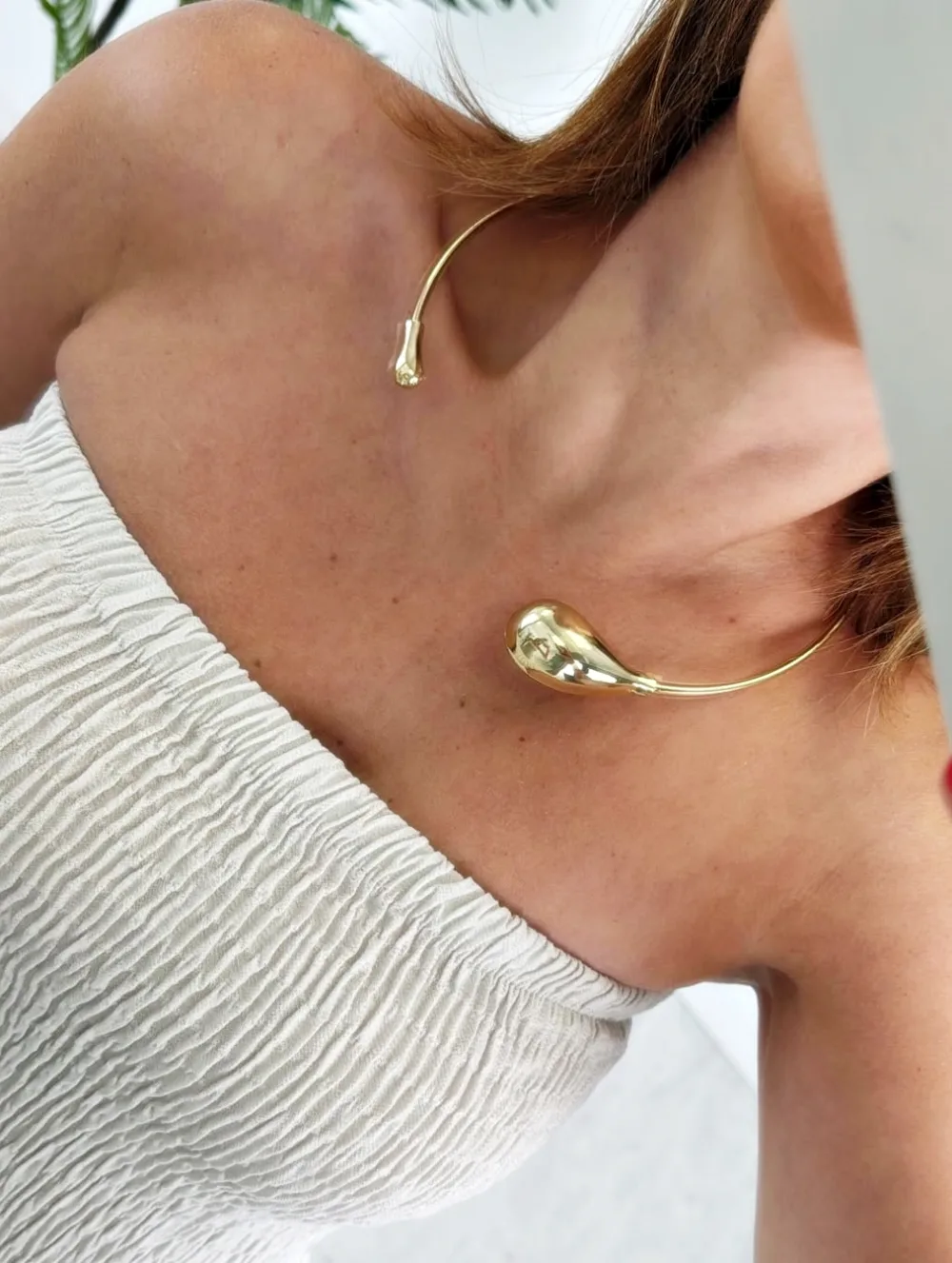 Choker lágrima abierto