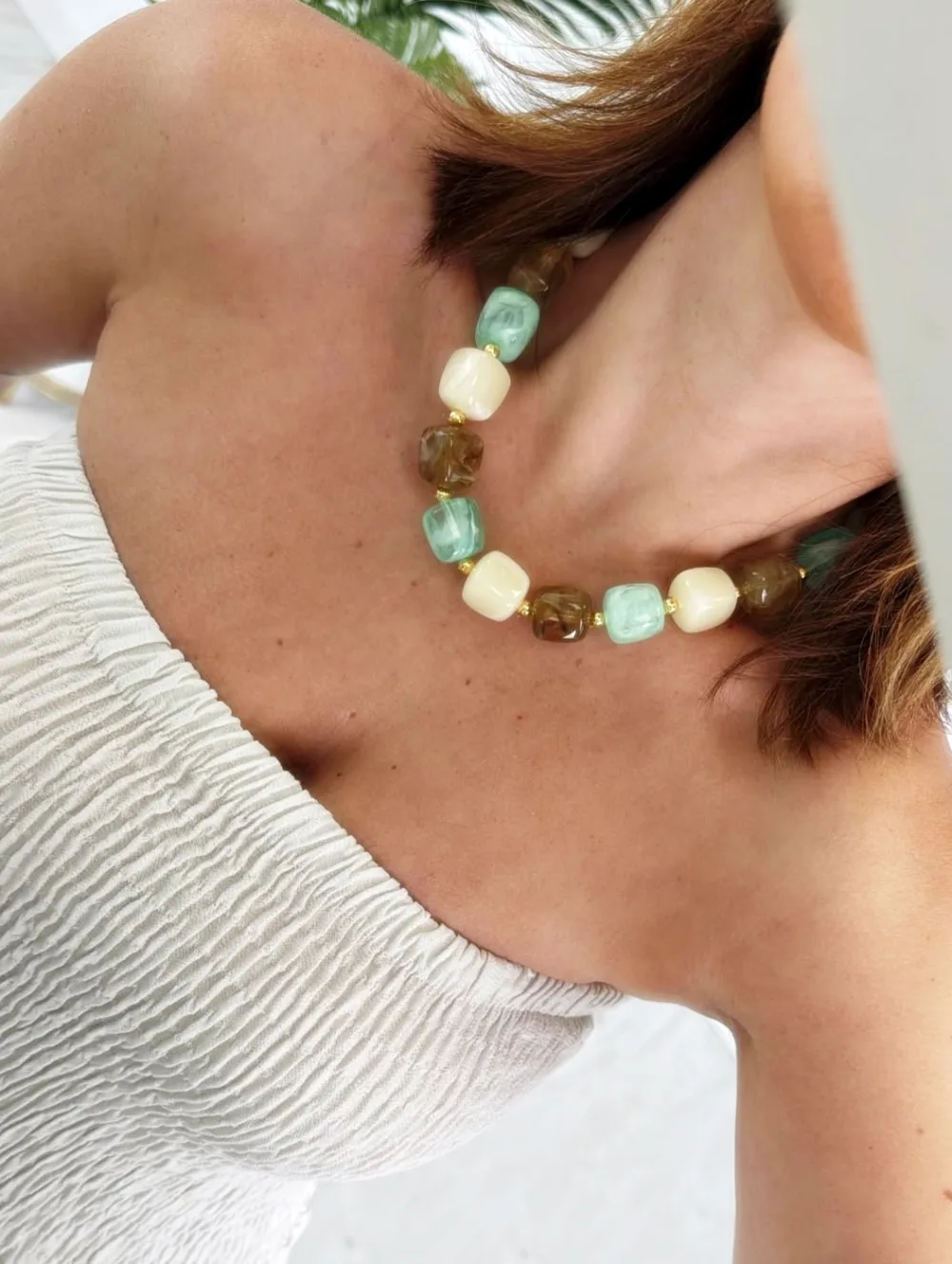 Collar piedras turquesa