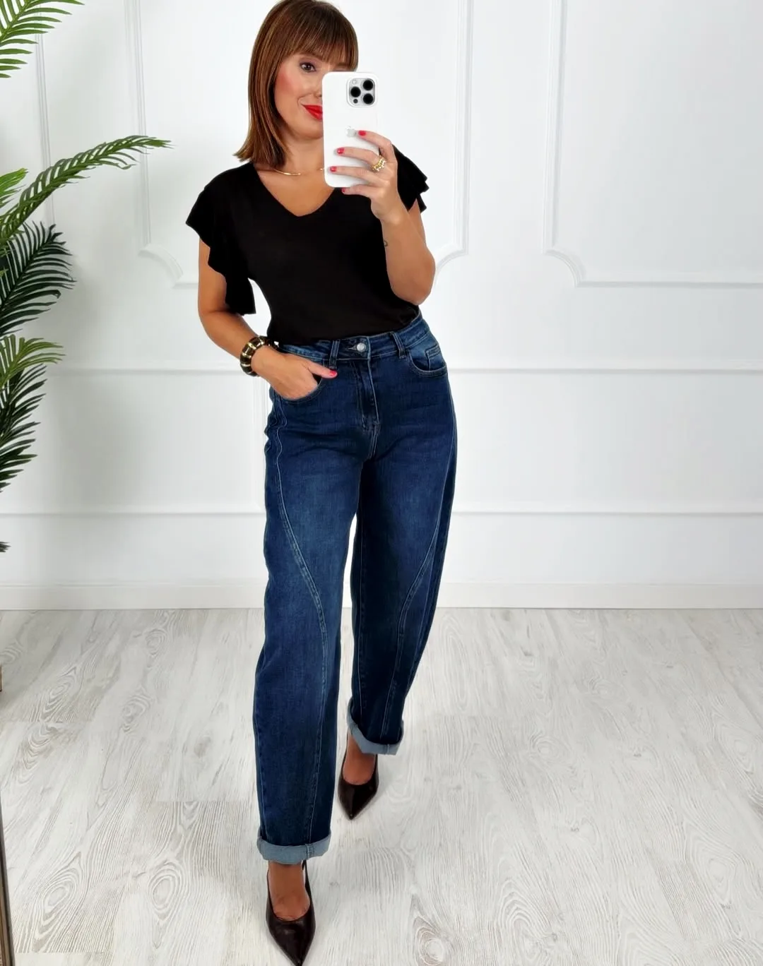 Pantalón denim balloon - Imagen 3