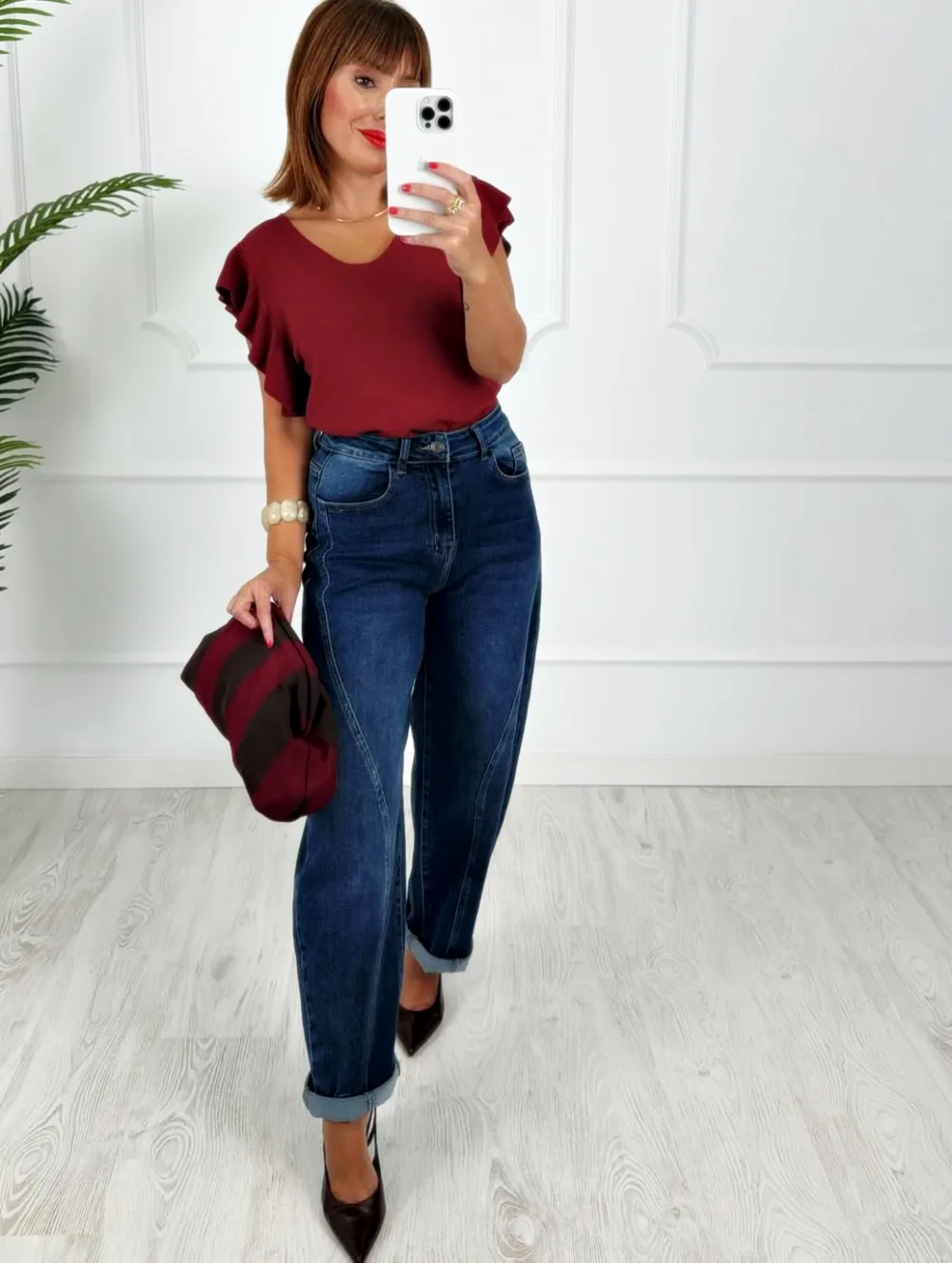 Pantalón denim balloon