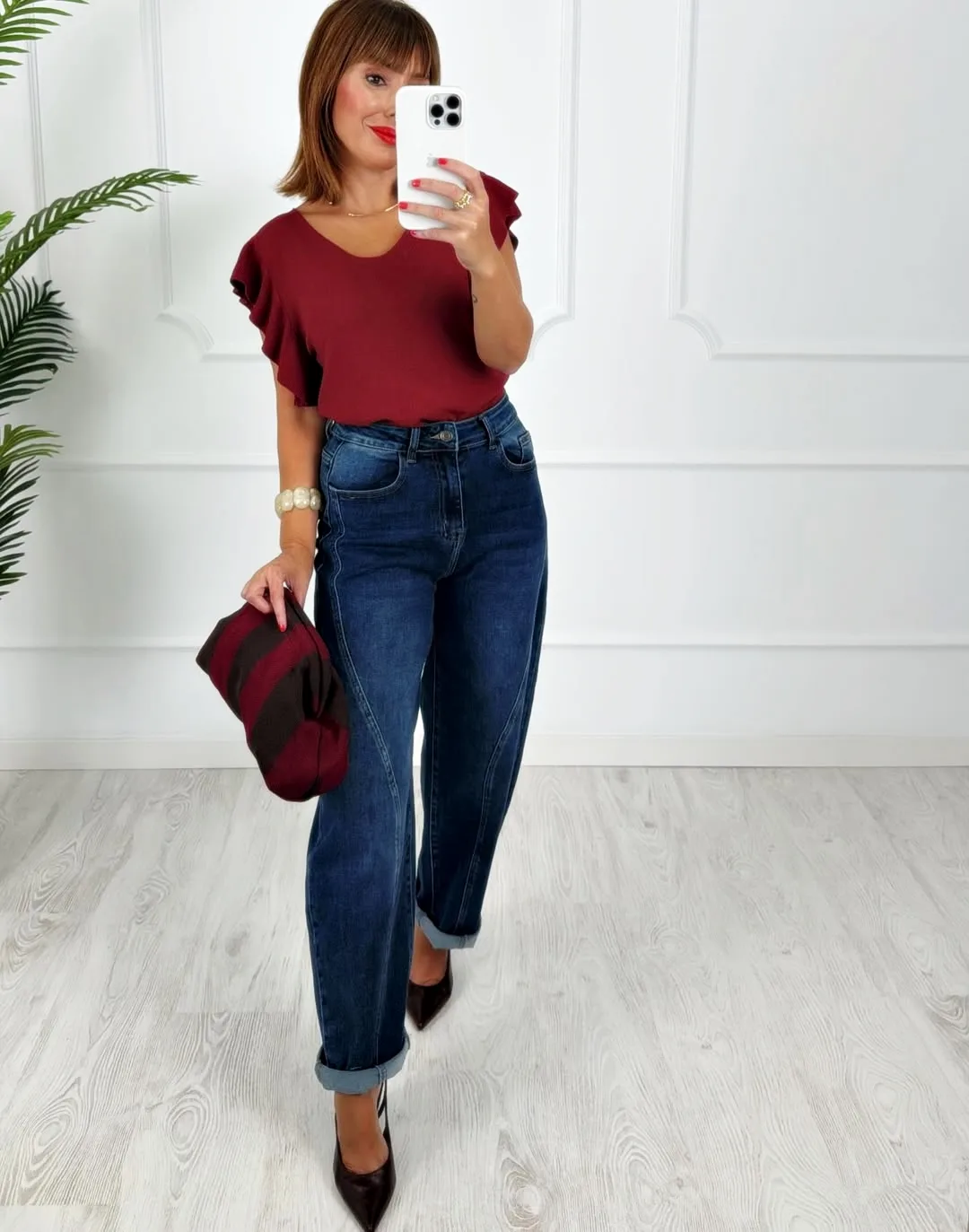 Pantalón denim balloon