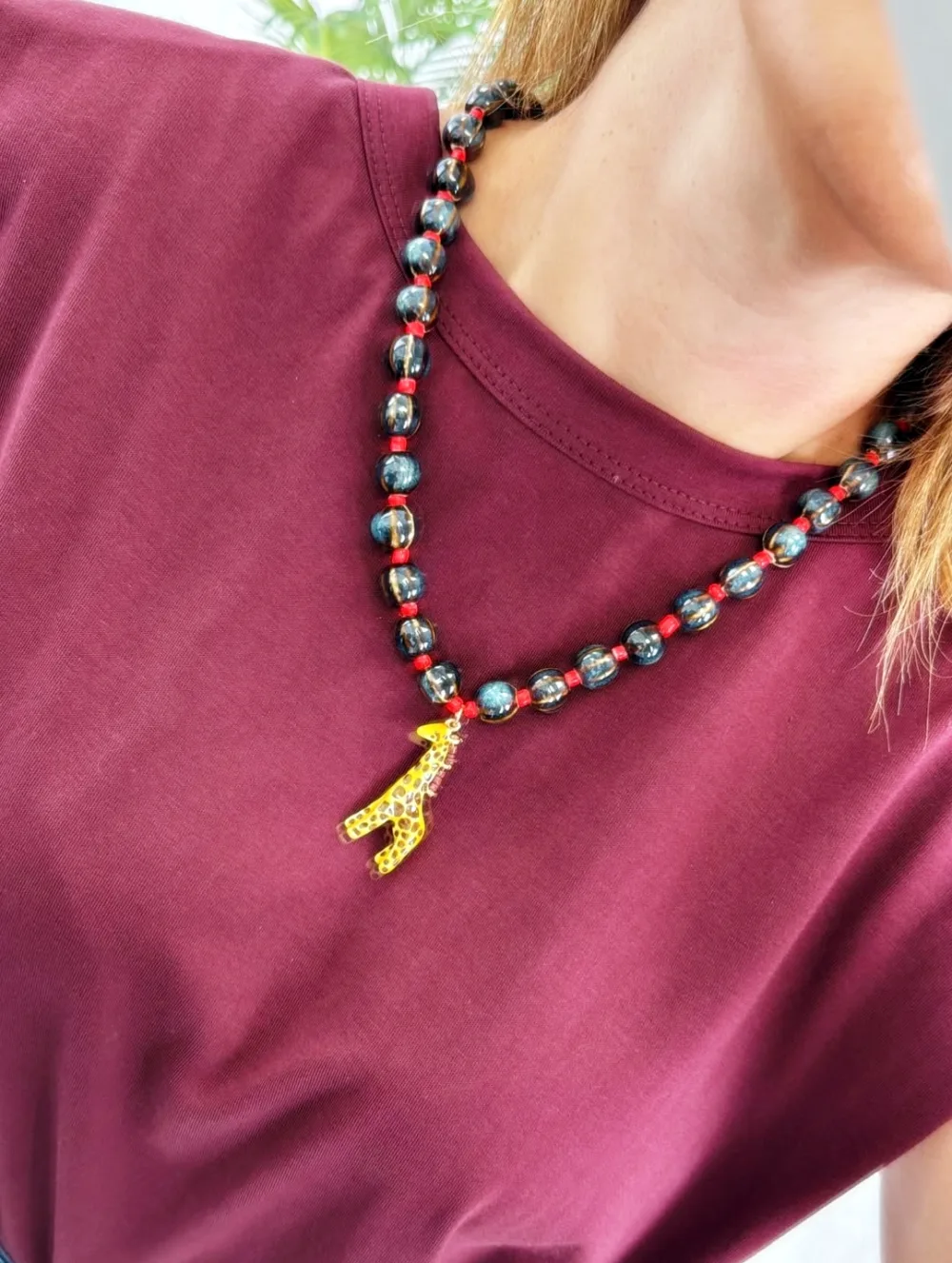 Collar Jirafa gris
