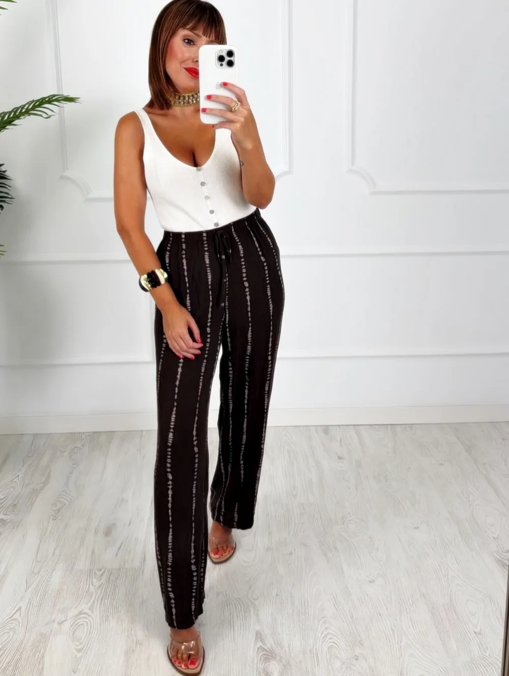 Pantalón tie dye chocolate