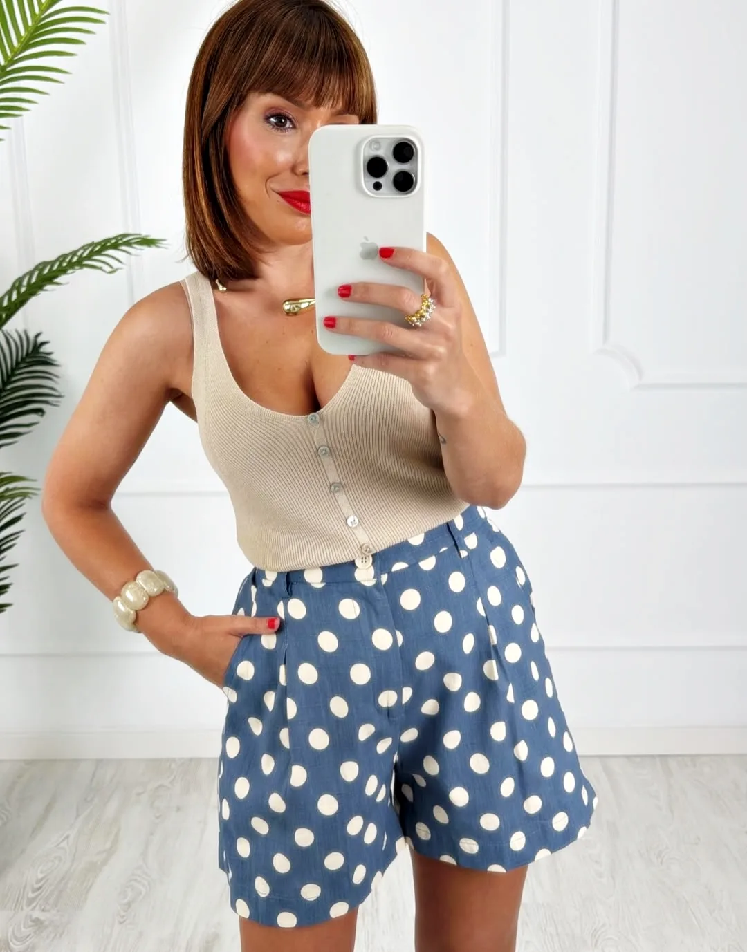 Short lunares azul - Imagen 2