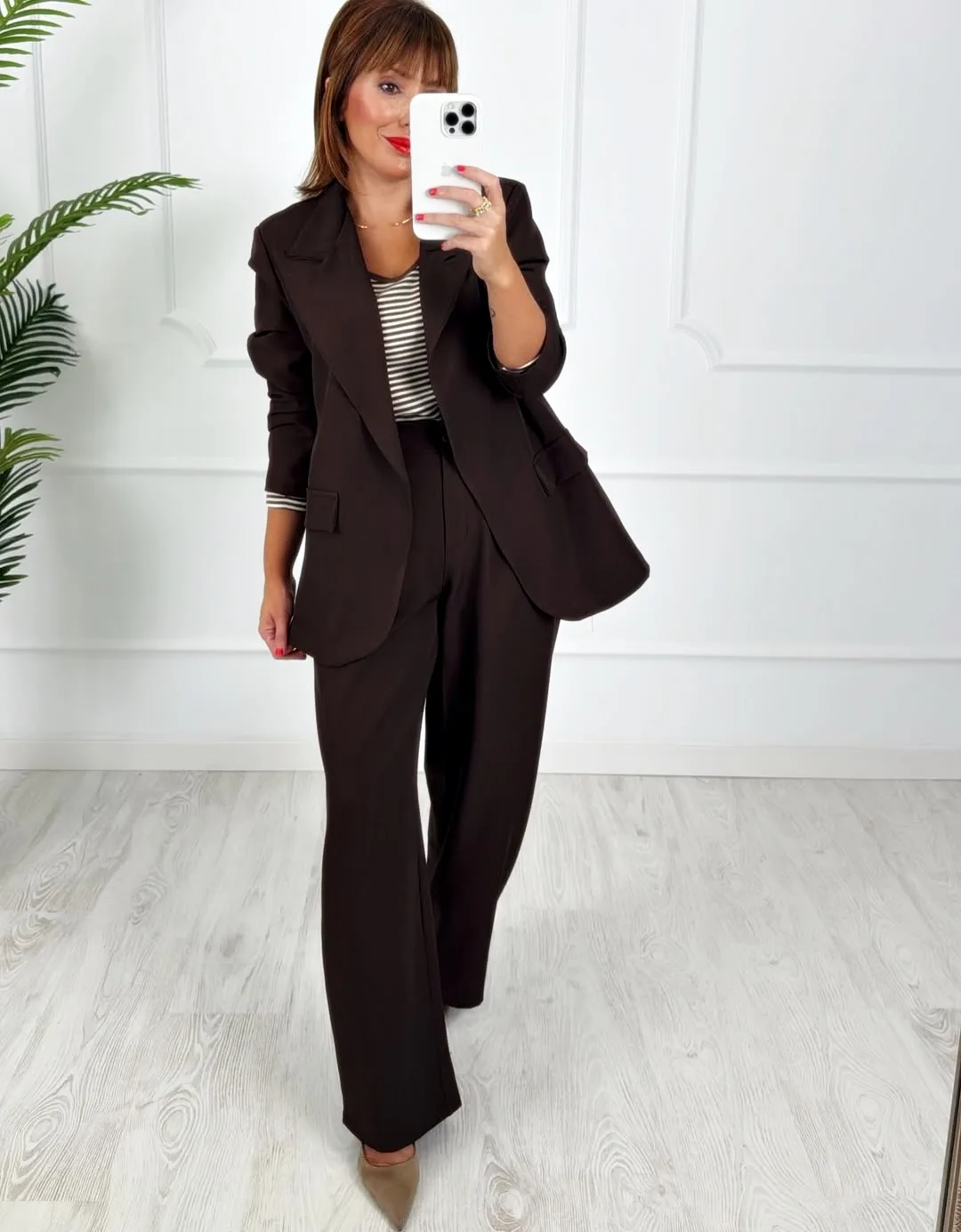Blazer botón chocolate - Imagen 2