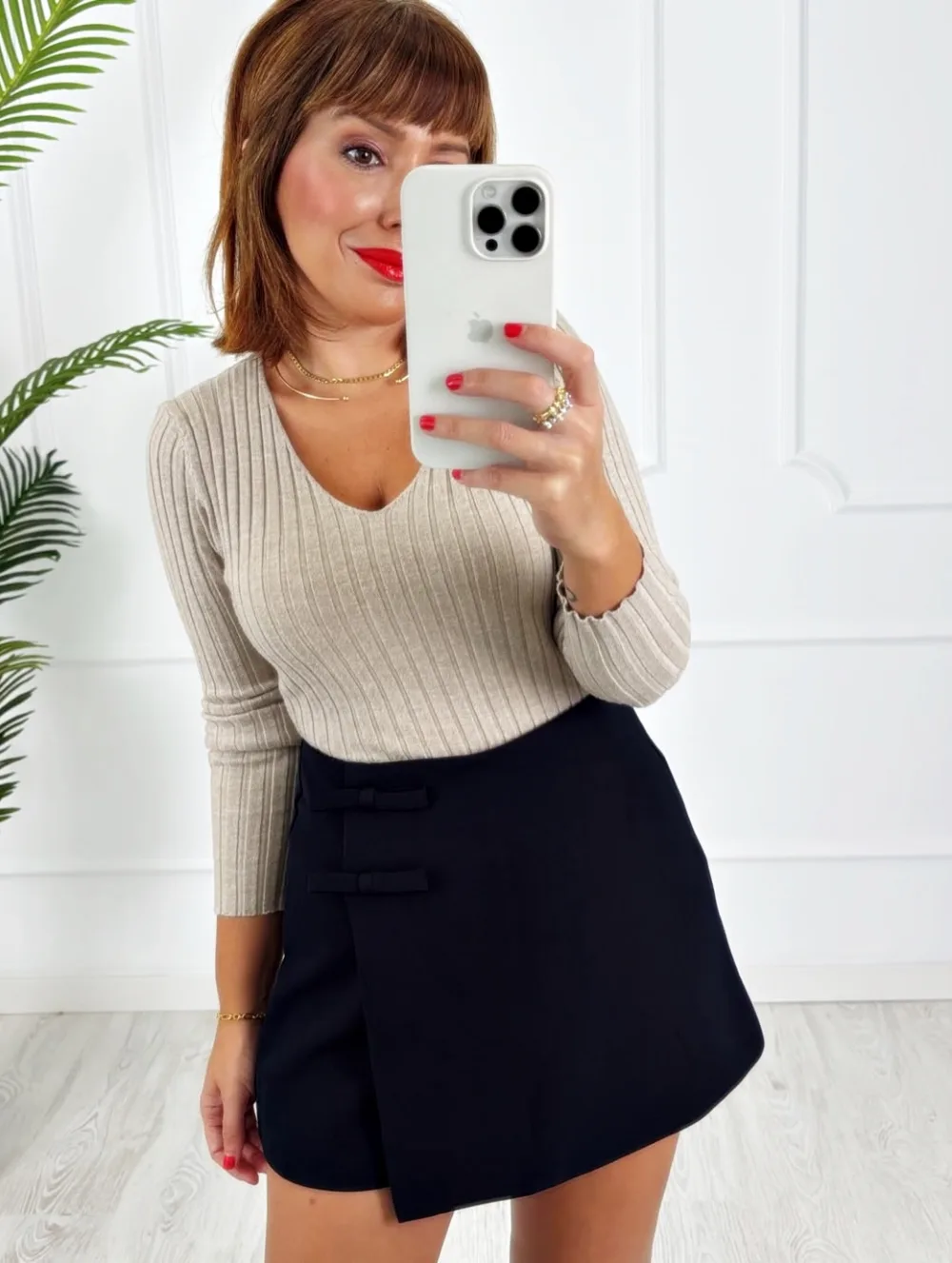 Falda pantalón marino