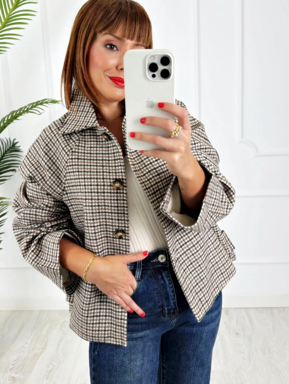 Chaqueta pata de gallo