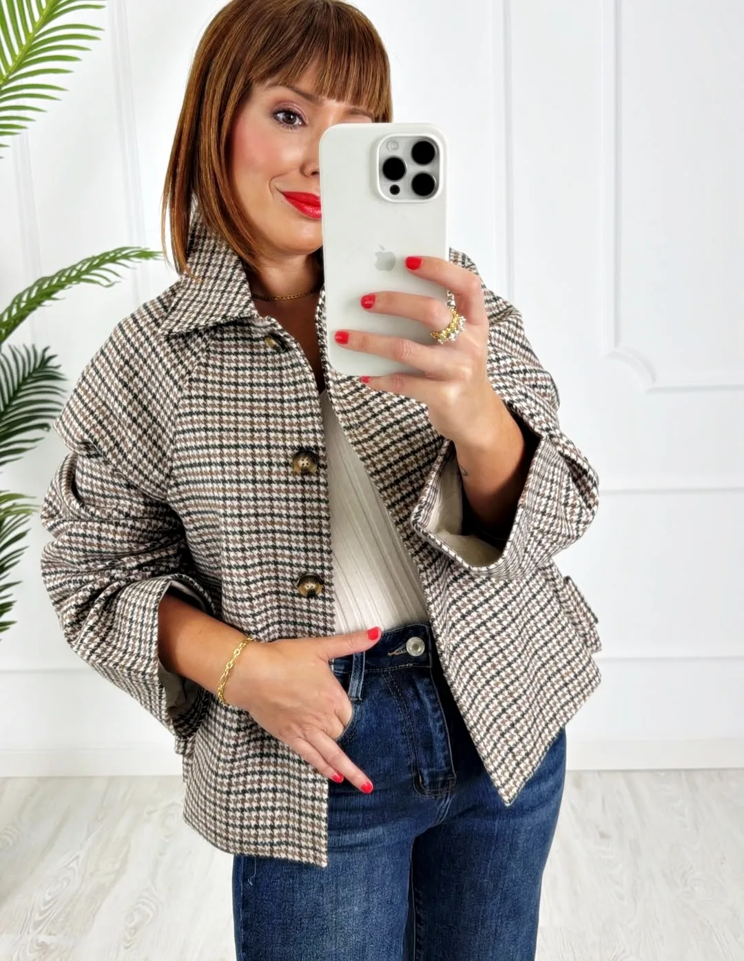 Chaqueta pata de gallo