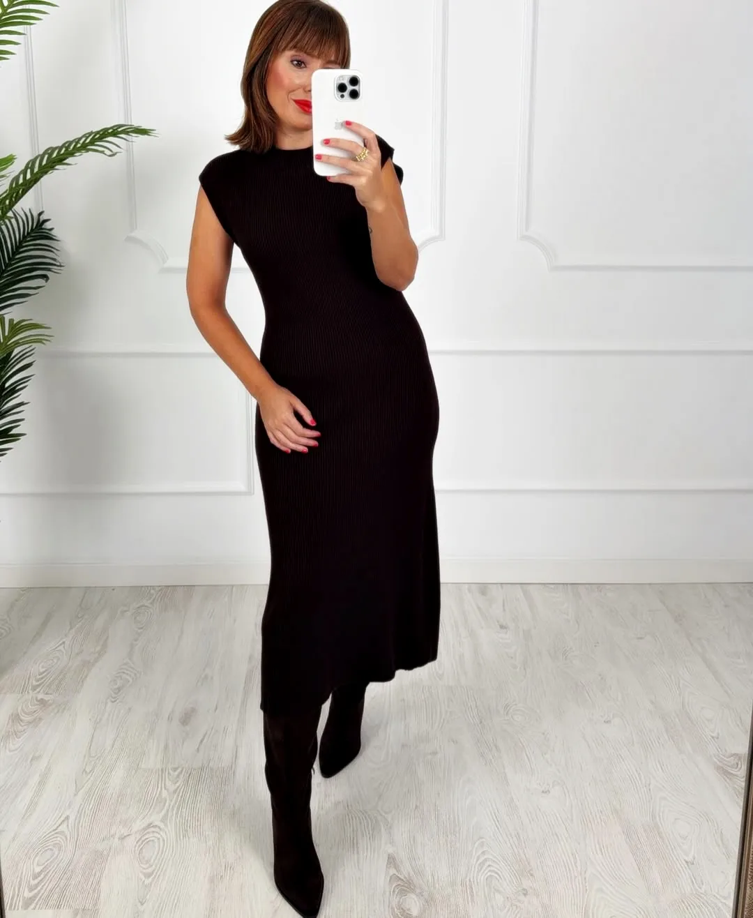 Vestido canale chocolate - Imagen 3