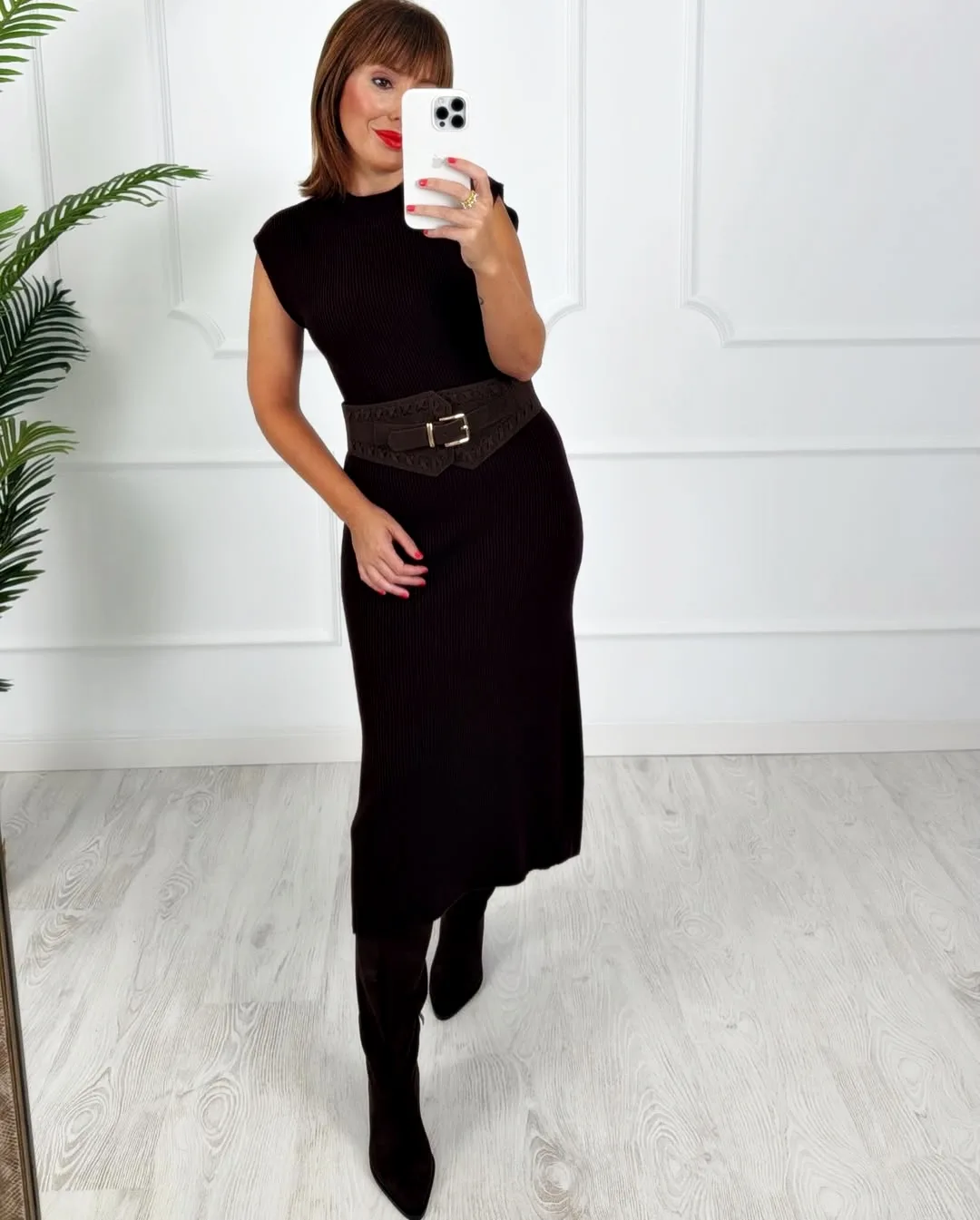 Vestido canale chocolate - Imagen 2