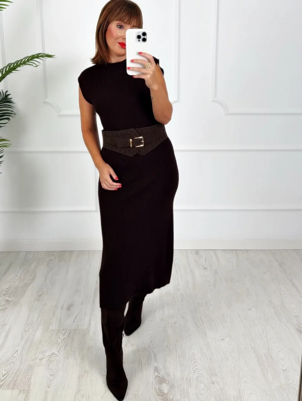 Vestido canale chocolate