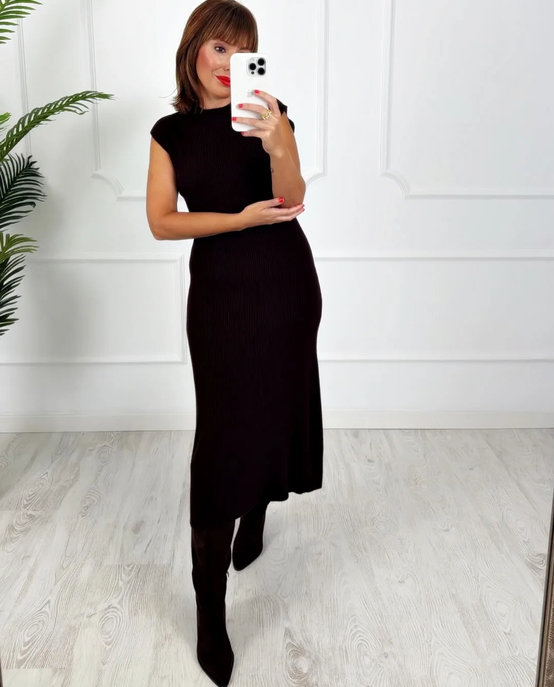 Vestido canale chocolate - Imagen 4