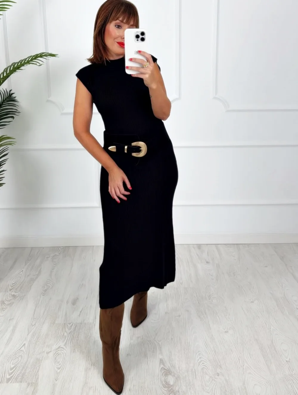 Vestido canale negro