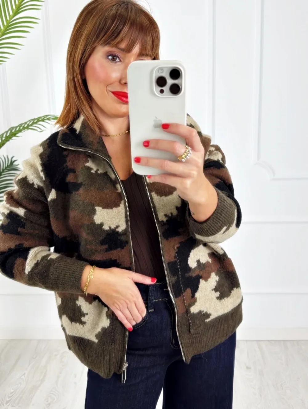 Chaqueta bolsillos camuflaje