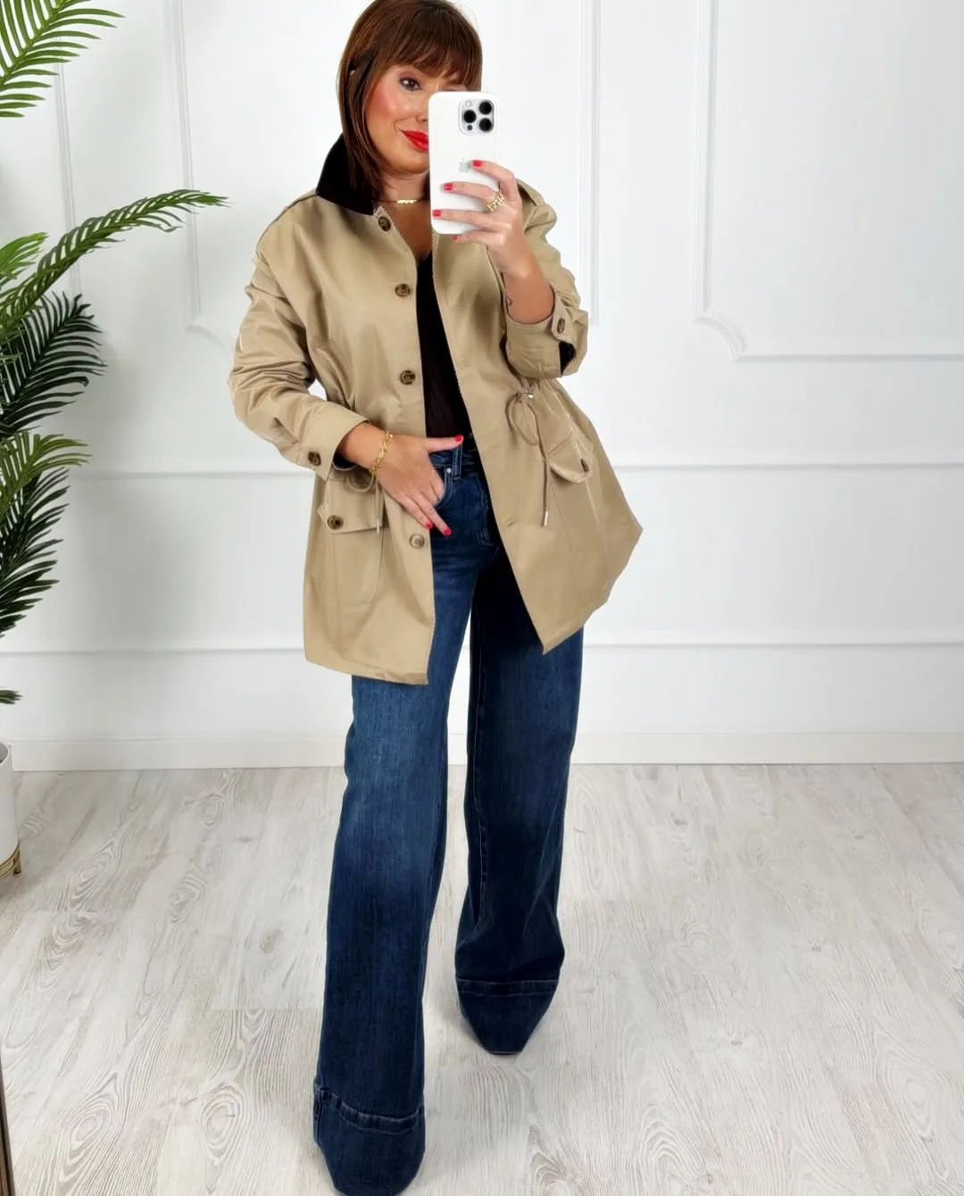 Gabardina reversible camel - Imagen 2