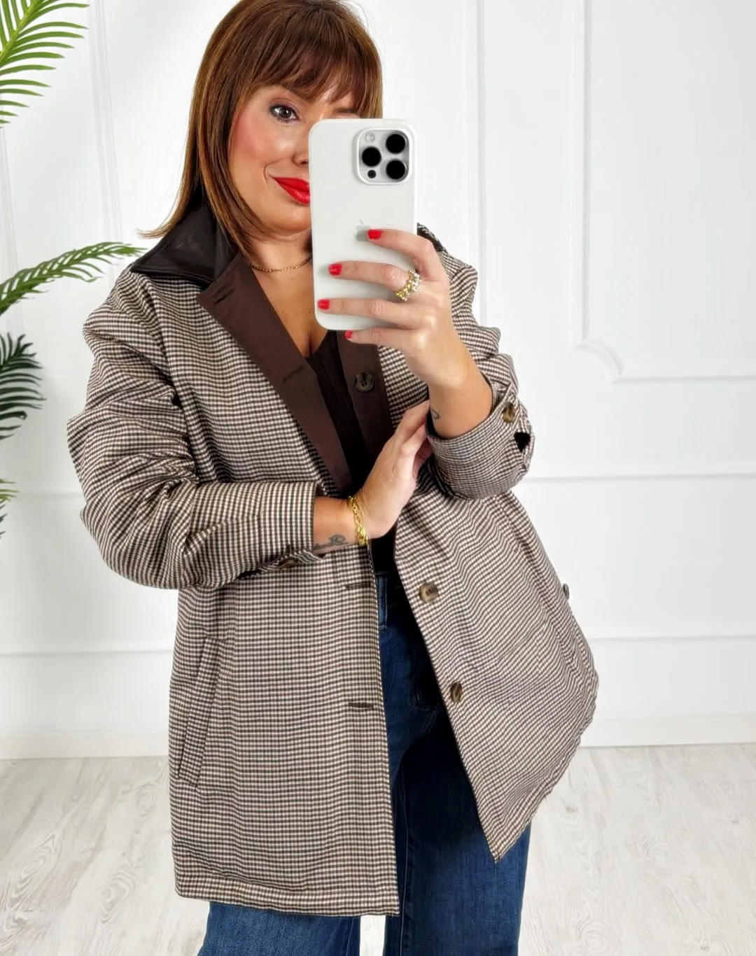 Gabardina reversible chocolate - Imagen 5